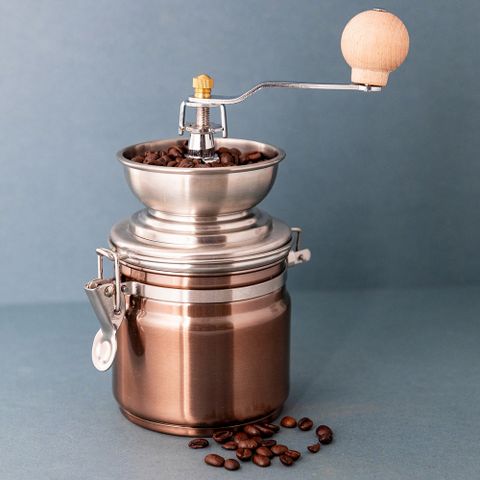 La Cafetiere 銅面手搖咖啡磨豆機 | 咖啡研磨機 手動磨粉機