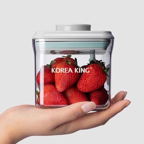 Korea King 負壓級 正方形密封收納罐三件組 (850ml 2入+2000ml 1入)