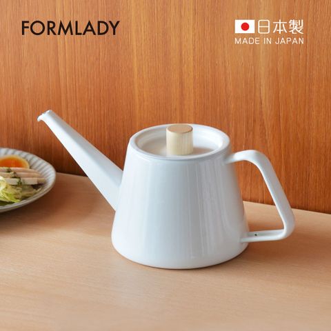 【日本FORMLADY】小泉誠 kaico日製琺瑯細口手沖壺-950ml (IH爐可使用)