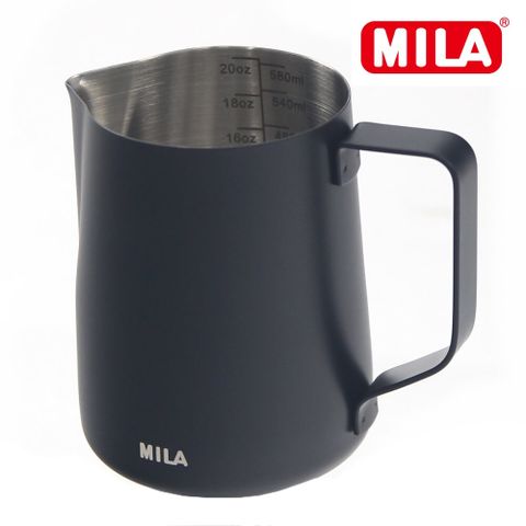 MILA 刻度拉花杯600ml-黑