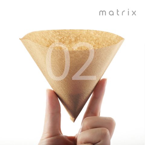 Matrix 手沖咖啡V型錐形專用濾紙原色-02-100張