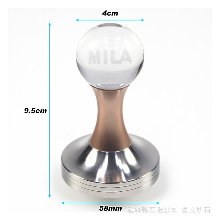 MILA  水晶球填壓器58mm 金色