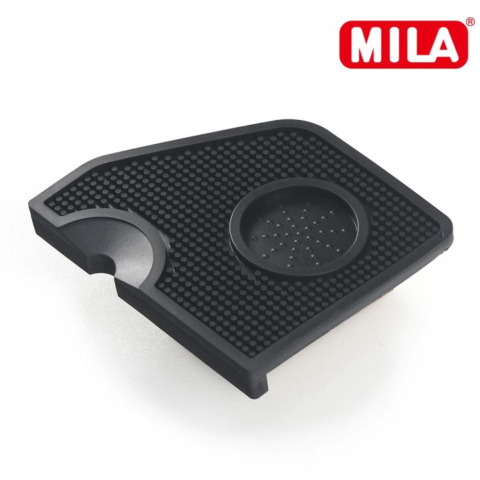 MILA  水晶球填壓器51mm 銀色+梯柱咖啡填壓墊