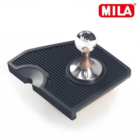 MILA 水晶球填壓器58mm 金色+MILA梯柱咖啡填壓墊