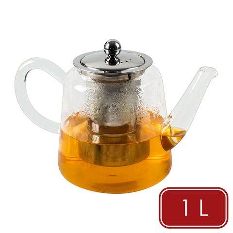 《Luigi Ferrero》Coffeina玻璃濾茶壺(1L)