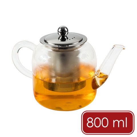 《Luigi Ferrero》Coffeina玻璃濾茶壺(直型800ml)