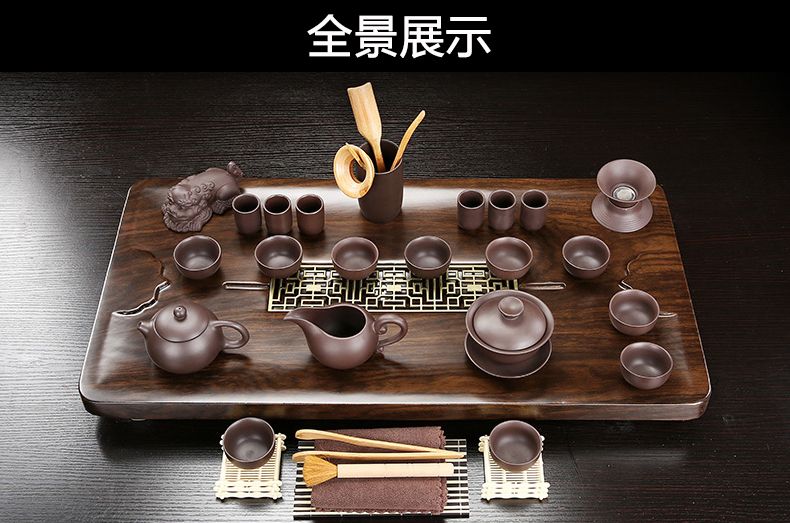 【茶道具】引盃 十客 盃台 功夫茶具套裝家用簡約泡茶壺茶壺茶杯小茶台小茶盤抽屜式茶水盤