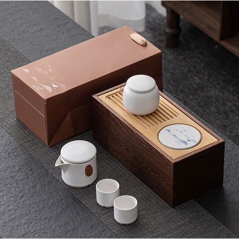 【Life Shop】山水旅行茶具組 /附精美包裝袋