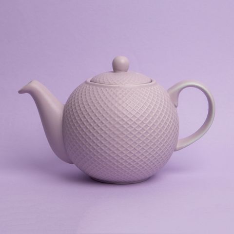 London Pottery Globe陶製茶壺(格紋紫900ml) | 泡茶 下午茶 茶具