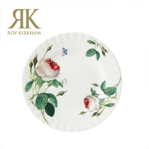 英國Roy Kirkham-玫瑰花園 (Palace Garden) 系列20cm骨瓷點心盤 淺盤 點心盤 餐盤 麵包碟 小盤