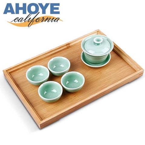 【Ahoye】等閑竹製茶盤 35*25cm  托盤 