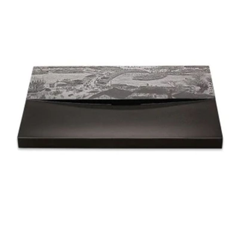  【夏商石藝】整塊天然烏金石茶盤托盤 功夫茶盤 茶台  60x30x3cm