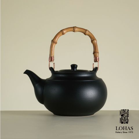【陸寶LOHAS】 寶滿燒水陶壺1號 0.9L-禪風黑 遠紅外線陶壺