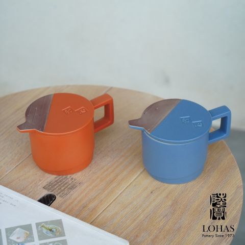 LOHAS 陸寶 初心咖啡杯-活力橙/經典藍 260ML 兼具現代感與藝術感 送禮自用好選擇