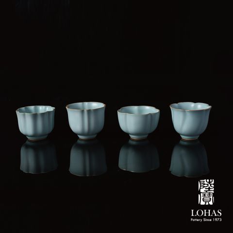 【陸寶LOHAS】宋式八雅杯 汝窯天青色