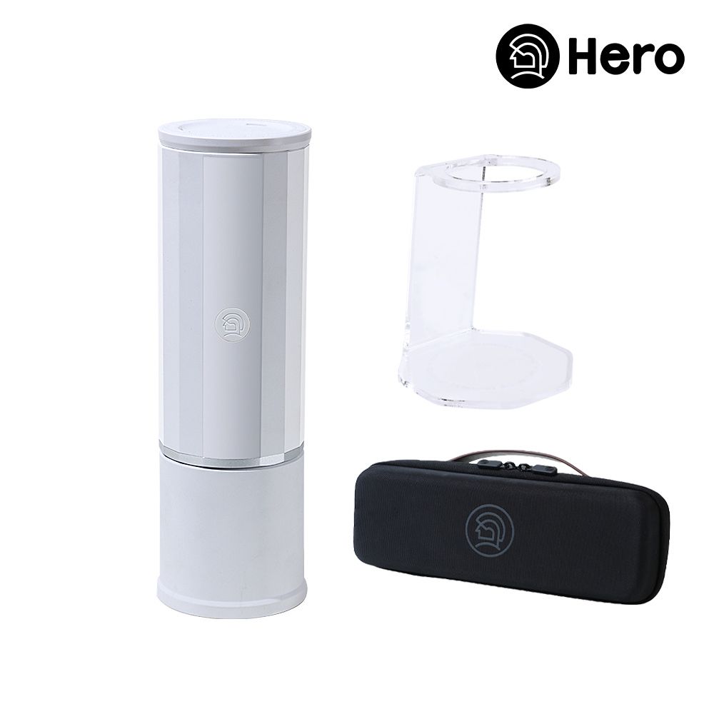  【Hero】攜帶型電動兩用義式萃取膠囊咖啡機全配組-黑色(包含義萃便攜包+義萃便攜支架)