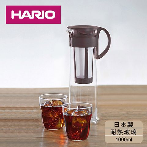 [日本HARIO]冰萃咖啡壺附網1000ml-咖