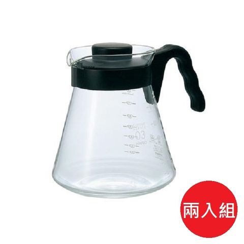 日本【HARIO】V60可微波耐熱咖啡壺 1000ml 兩入組