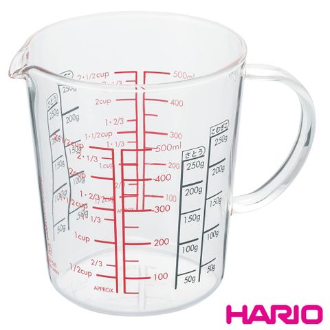 【HARIO】HARIO玻璃手把量杯500ml / CMJW-500