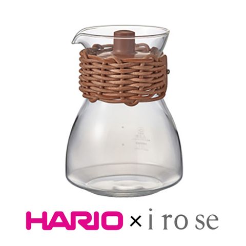 HARIO 【 x i ro se】棕色皮革藤編茶壺450ml TCF-3-LZN