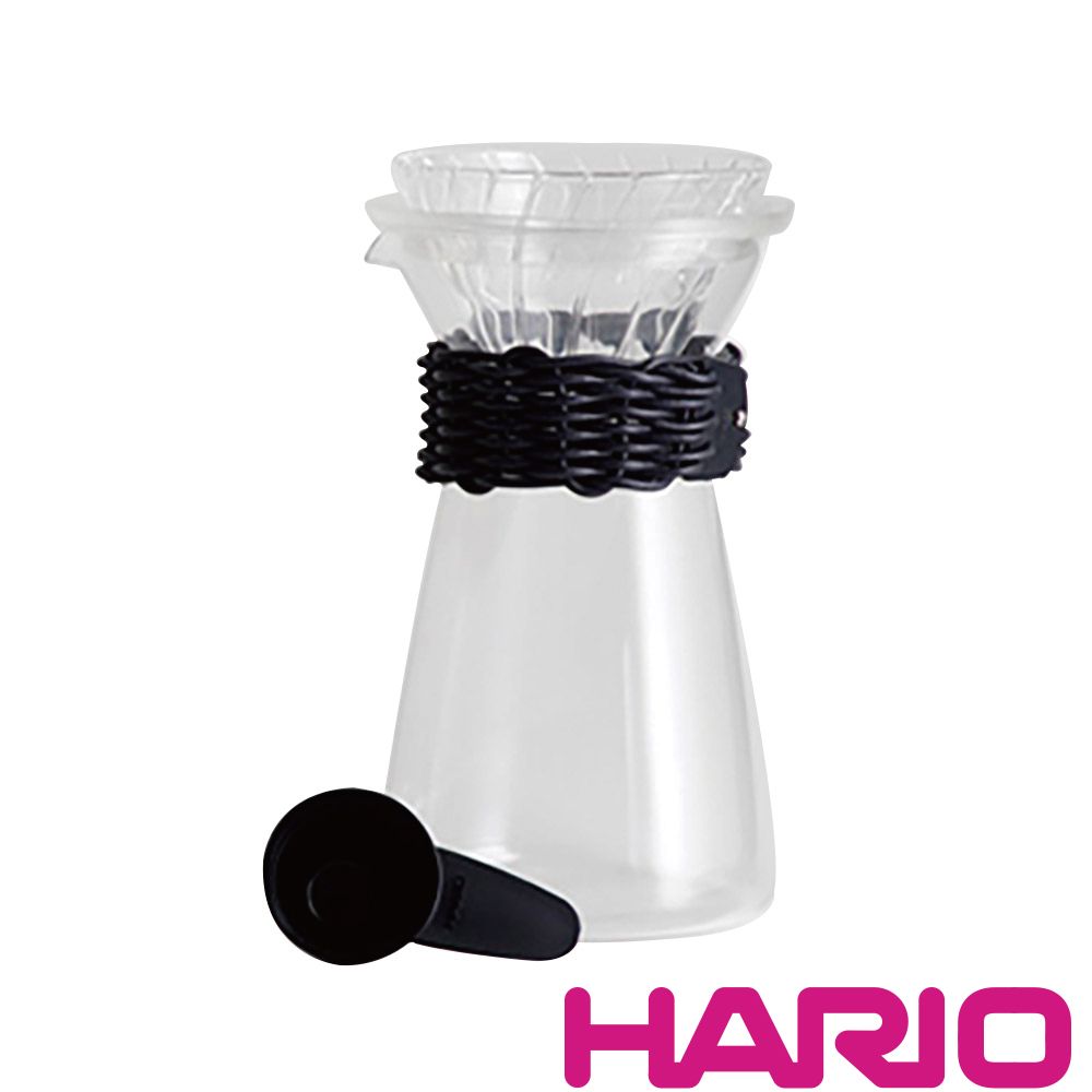 HARIO 【 x i ro se】黑色皮革藤編咖啡壺700ml VCC-02-LZB