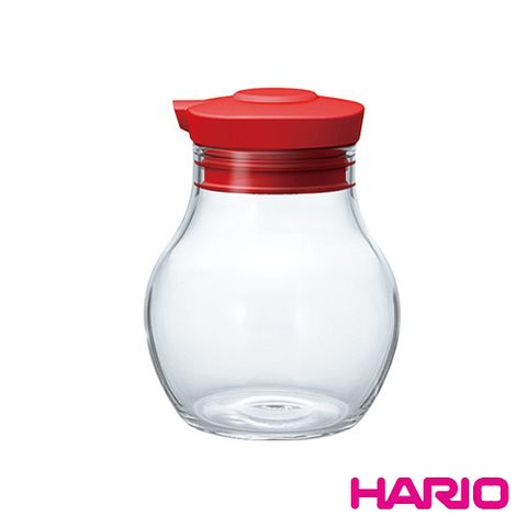 【HARIO】酒紅按壓式調味罐120 OMPS-120-R 120ml