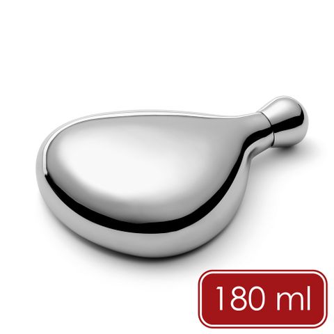 《Philippi》Lara圓石不鏽鋼隨行酒壺(星河銀180ml)