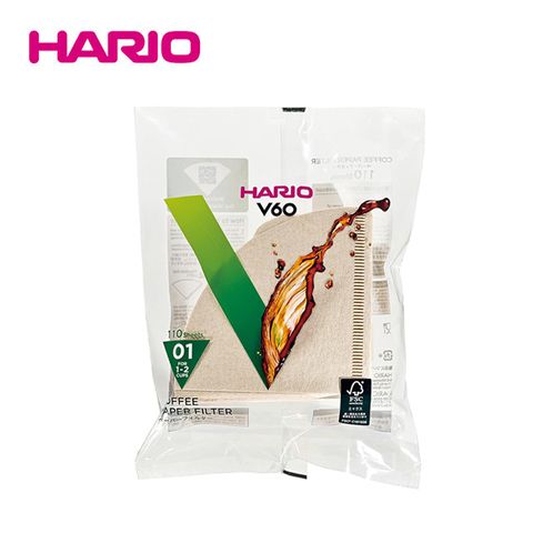 HARIO V60原色01濾紙110張 VCF-01-110M-TW