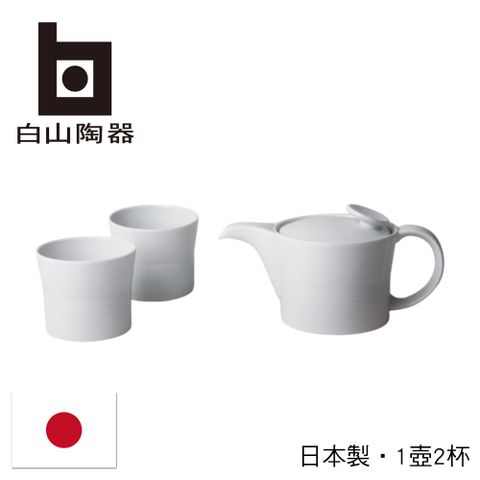 白山陶器 日本麻紋飲茶組-白