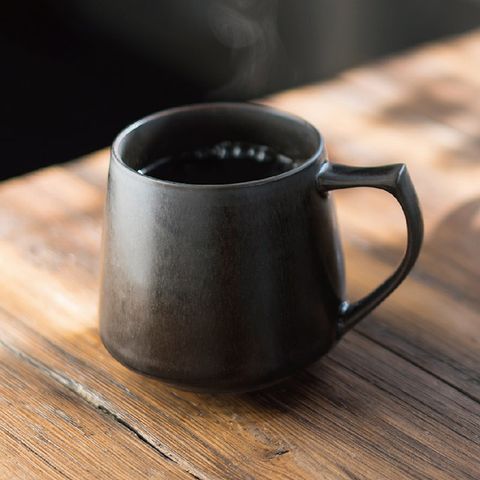 Cores KIKI美濃燒馬克杯瓷製可微波 (黑)