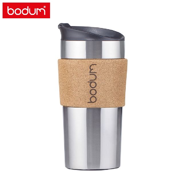 e-bodum bodum 雙層不鏽鋼隨行杯350cc-軟木環