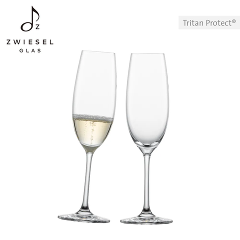 ZWIESEL GLAS 德國水晶杯 BANQUET系列 香檳杯 210ml 2入禮盒組