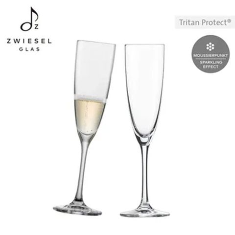 ZWIESEL GLAS 德國水晶杯 CLASSICO系列 香檳杯 210ml 2入禮盒組