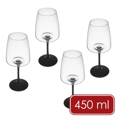 《Mikasa》Palermo水晶玻璃紅酒杯4入(450ml)