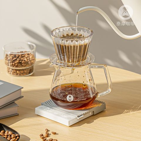 泰摩咖啡 黑鏡Mini台灣流速版電子秤  黑色/白色