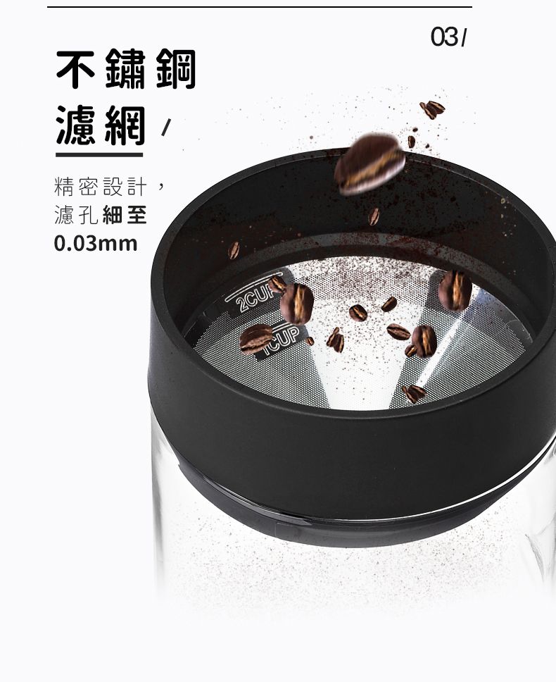 不鏽鋼濾網精密設計,濾孔細至0.03mm03 TCUP