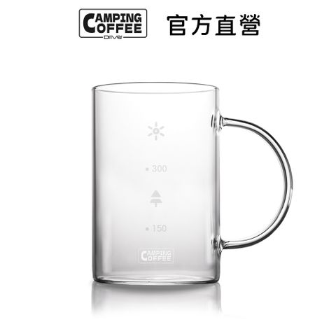 Driver Camping 耐熱玻璃杯-400ml結構簡單寬口設計利於清洗