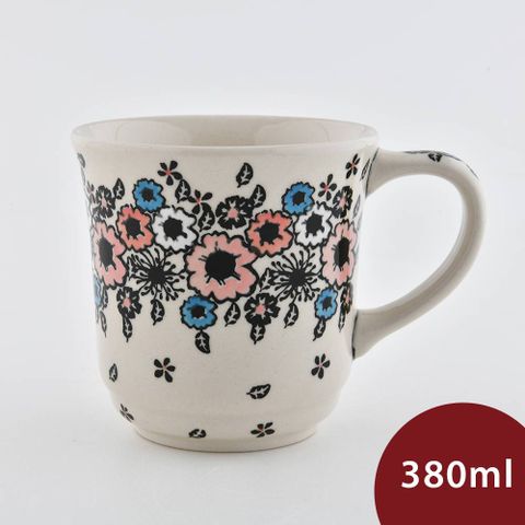 波蘭陶 繽紛花環系列 陶瓷馬克杯 380ml  咖啡杯 水杯 茶杯