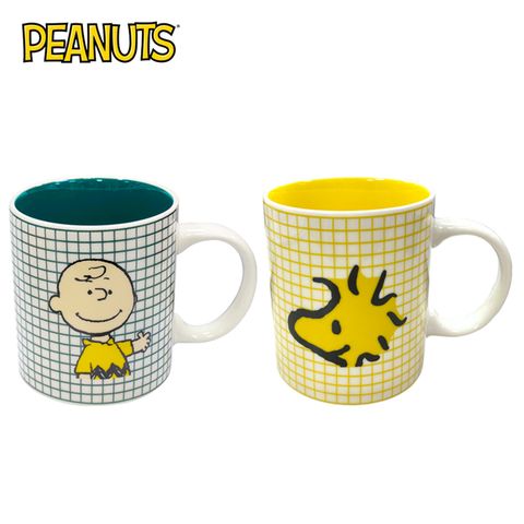 【日本正版】史努比 陶瓷 馬克杯 350ml 咖啡杯 查理布朗 糊塗塌客 PEANUTS 173237 173244