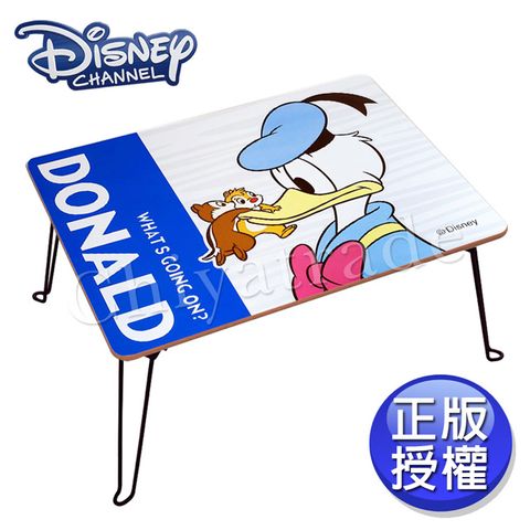 【迪士尼Disney】台灣製 舒壓 唐老鴨&amp;奇蒂 摺疊桌 方桌 和室桌 兒童桌60x48x30cm
