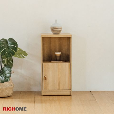 【RICHOME】格麗塔兩層一門置物櫃/收納櫃/書櫃/床頭櫃(多功能用途)