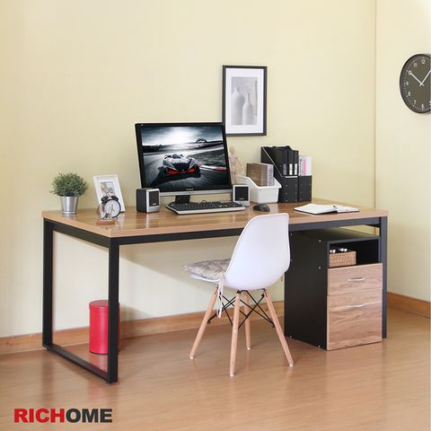 RICHOME 杜克180CM80CM工作桌/電腦桌/辦公桌/會議桌/長桌/書桌( 一桌多用)