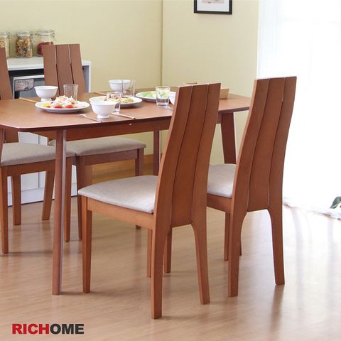 【RICHOME】1074款歐風餐椅(2入)-2色