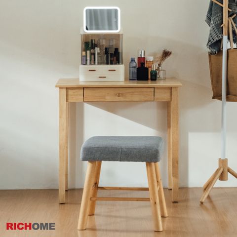 RICHOME 沃德實木書桌/化妝桌/電腦桌/工作桌(完全橡膠實木)