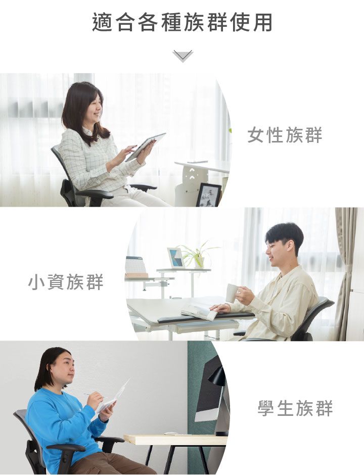 適合各種族群使用小資族群女性族群學生族群