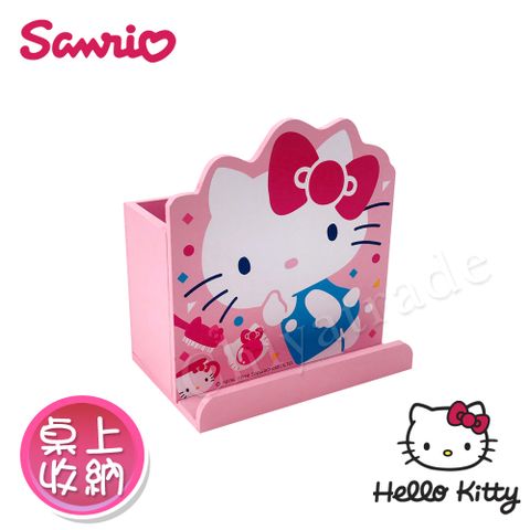 Hello Kitty 凱蒂貓 造型筆筒 手機架 桌上收納 文具收納(正版授權)