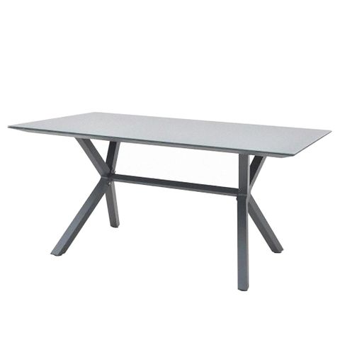 【YU Living】北歐現代簡約玻璃餐桌 會議桌 吧檯桌(灰色/長220cm)+送好禮
