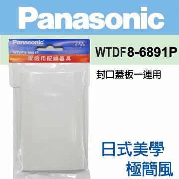 Panasonic 國際牌 日本大廠台灣製造素雅無孔蓋板CNS認證