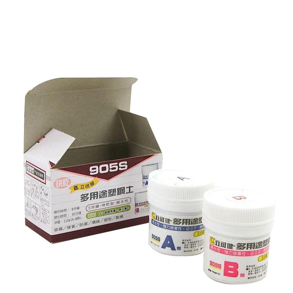 立可健  多用途塑鋼土 5分鐘 快乾型 親水性 可捏速 905s   110g 小罐裝 