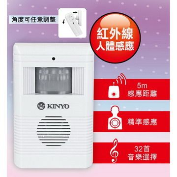 KINYO 採紅外線自動感應偵測感應最大距離5公尺360度活動球可任意調整角度